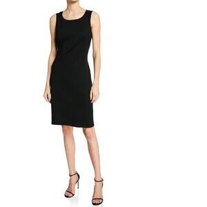 Lundstrom Sleeveless Sheath Dress Black Silk 10